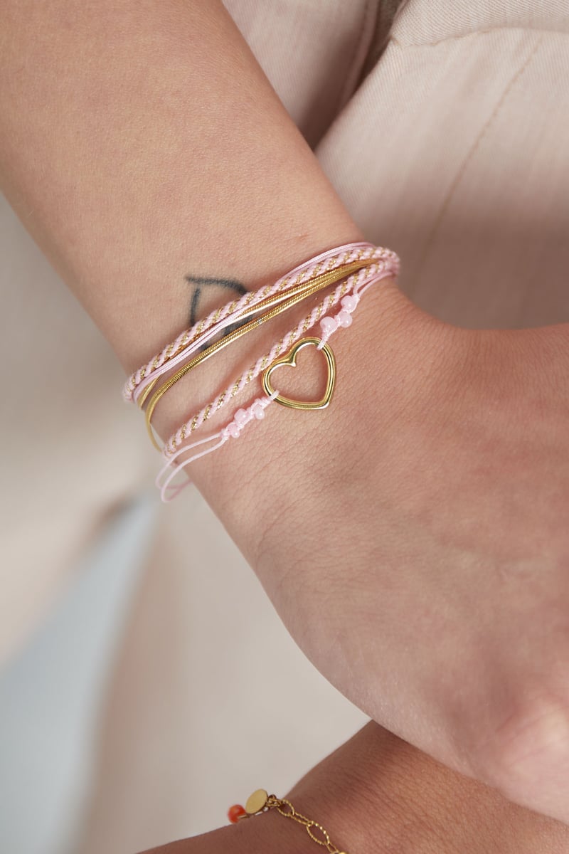 Armband summer flow lover - lichtroze