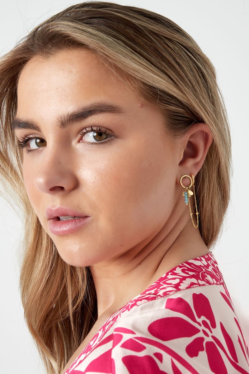 oorbellen summer fling - roze