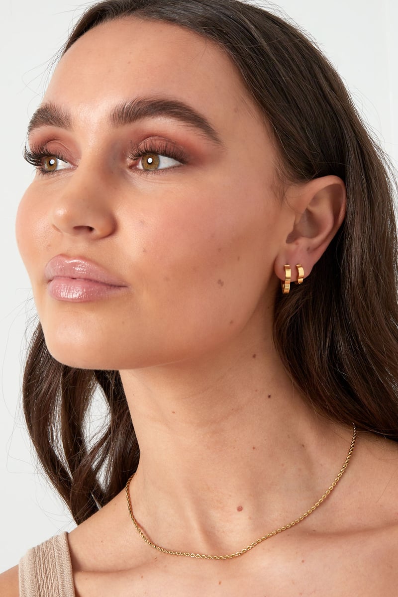 basic klaver oorbellen klein