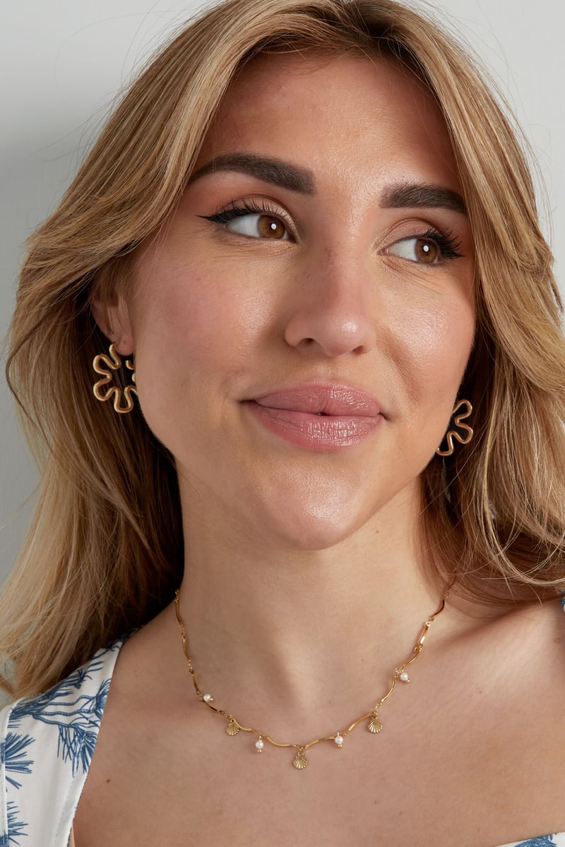 hippie bloem oorbellen