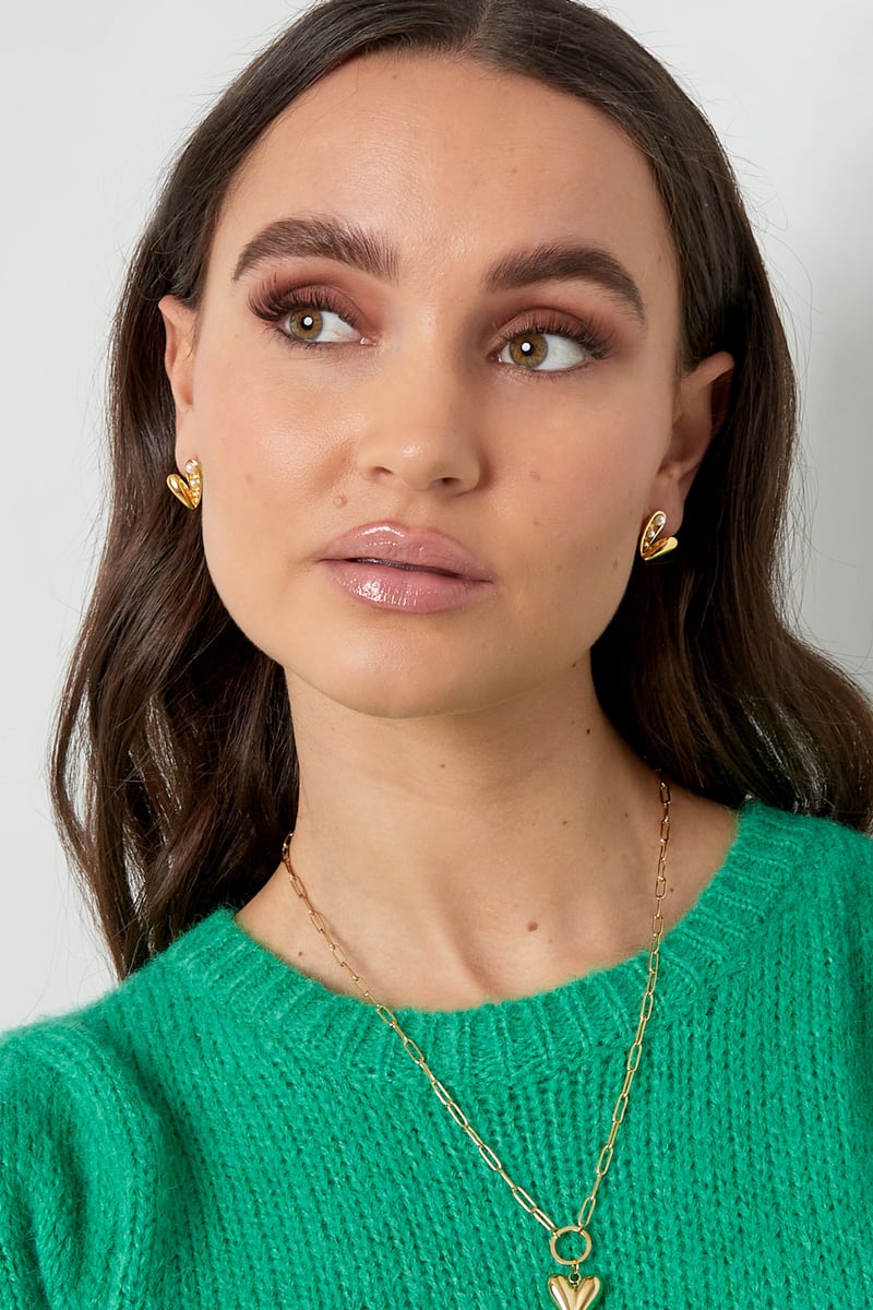 open pearl hart oorbellen