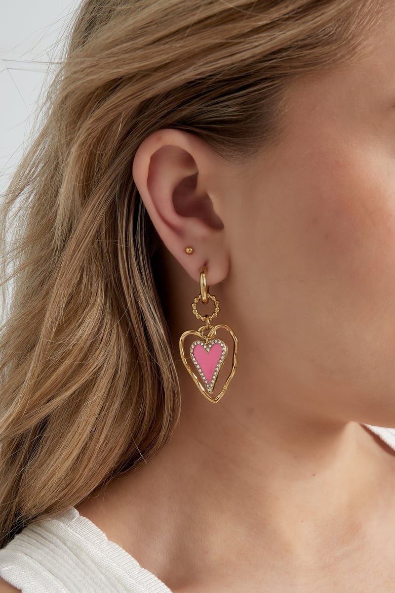 Oorbellen lovers madhouse - paars