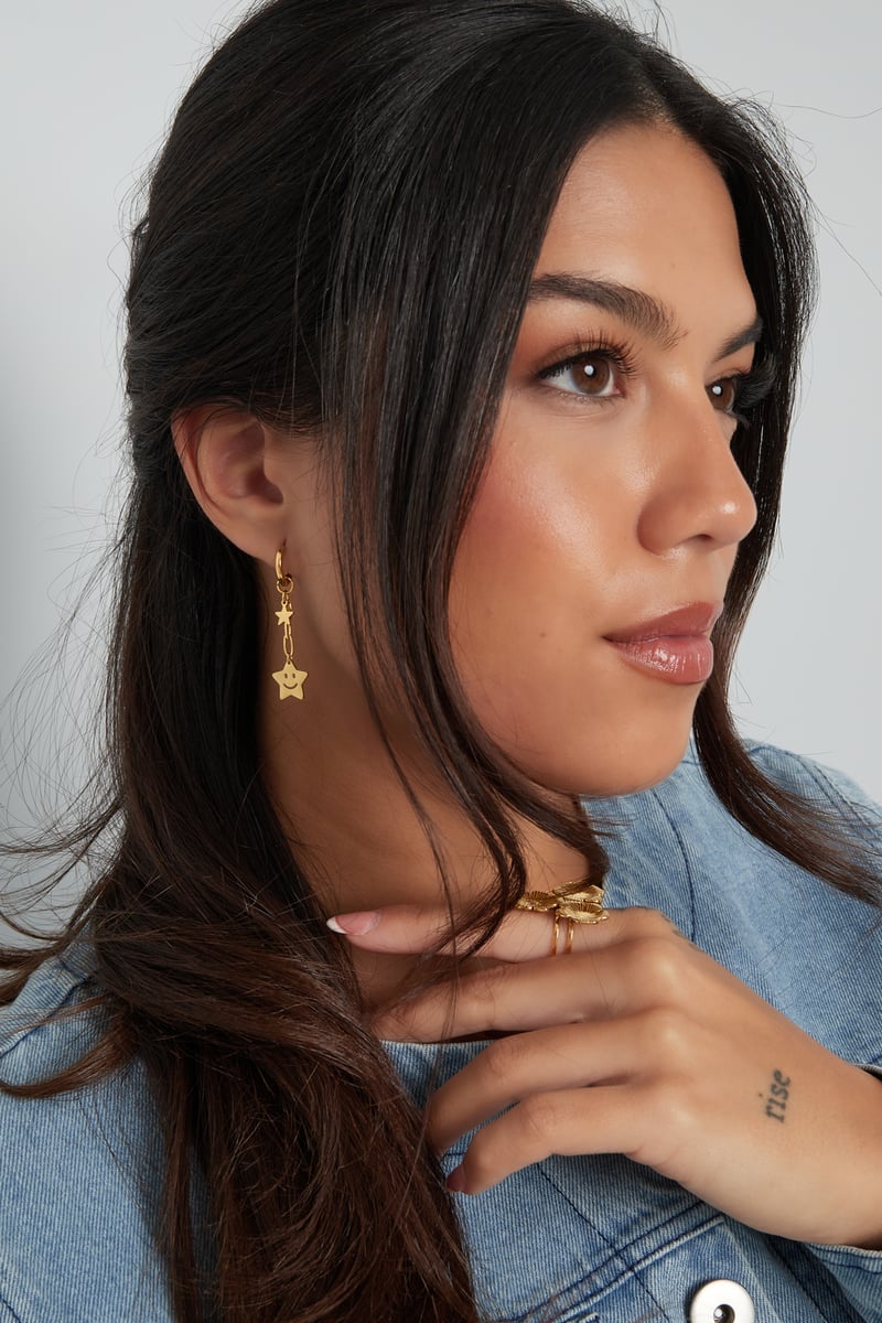 happy star oorbellen