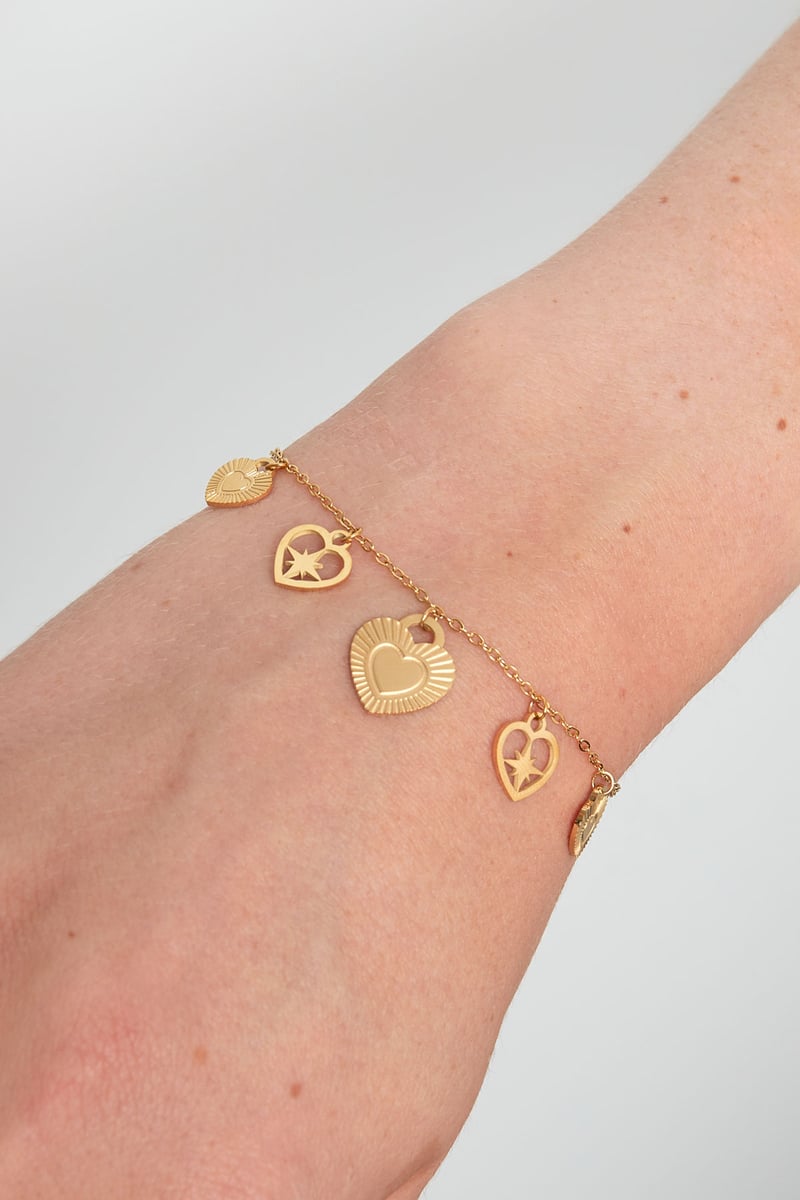 passionate heart charms armband
