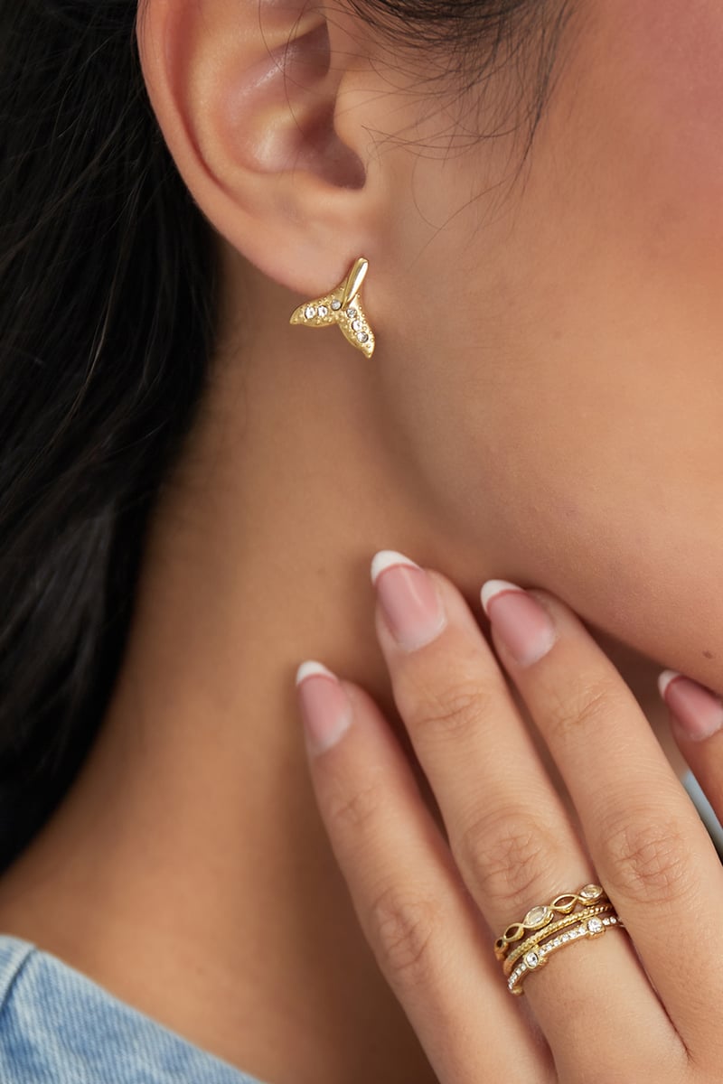 oorbellen walvis staart