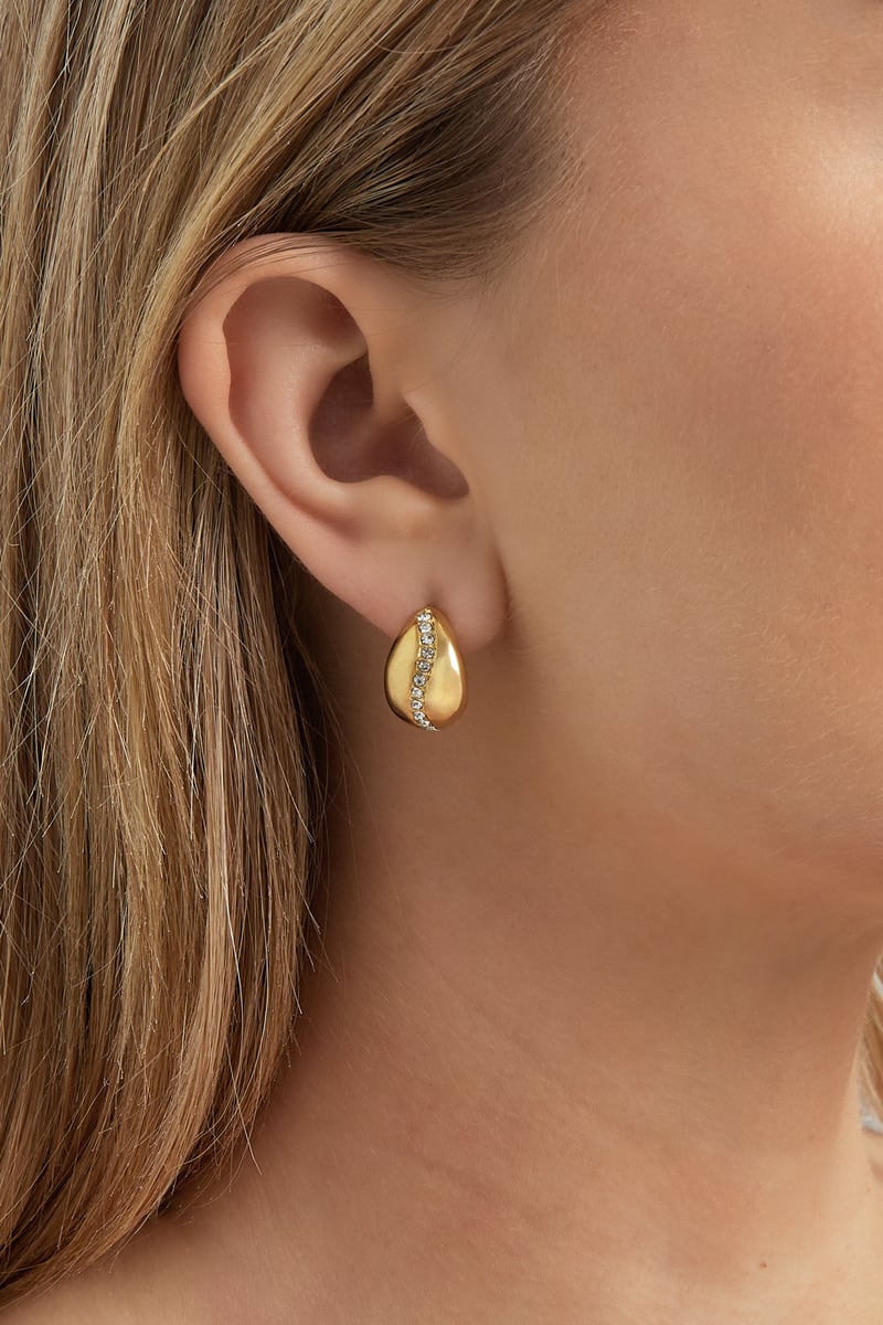 kleine druppel oorbel steentjes