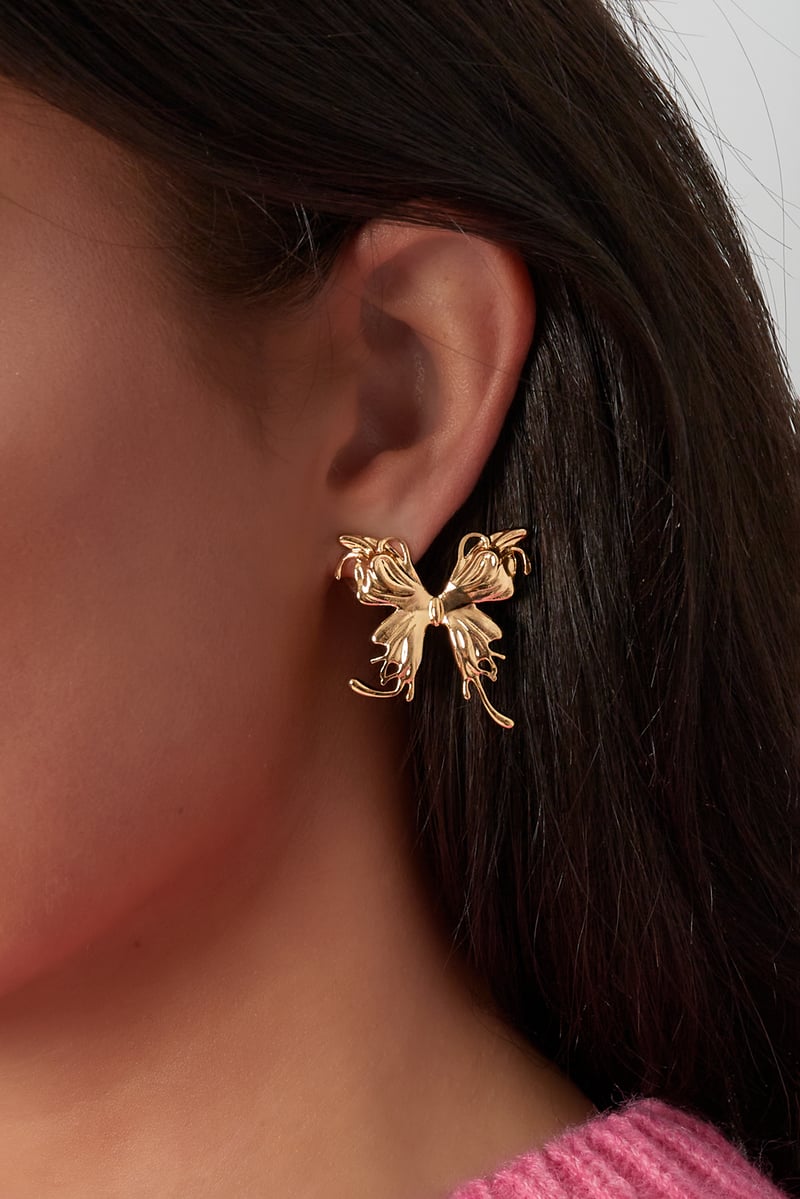 elegant wings oorbellen