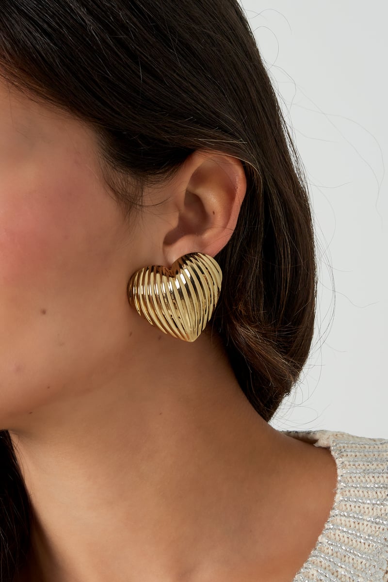 groovy heart oorbellen