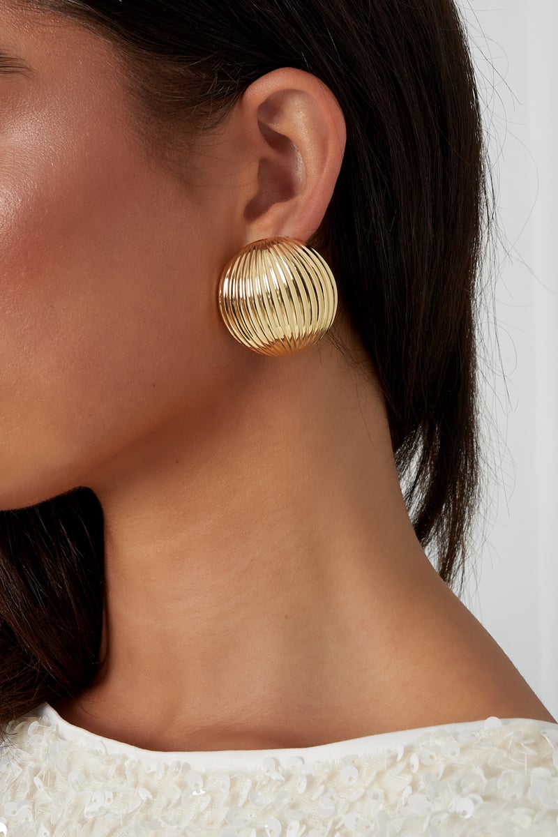 chic textured oorbellen