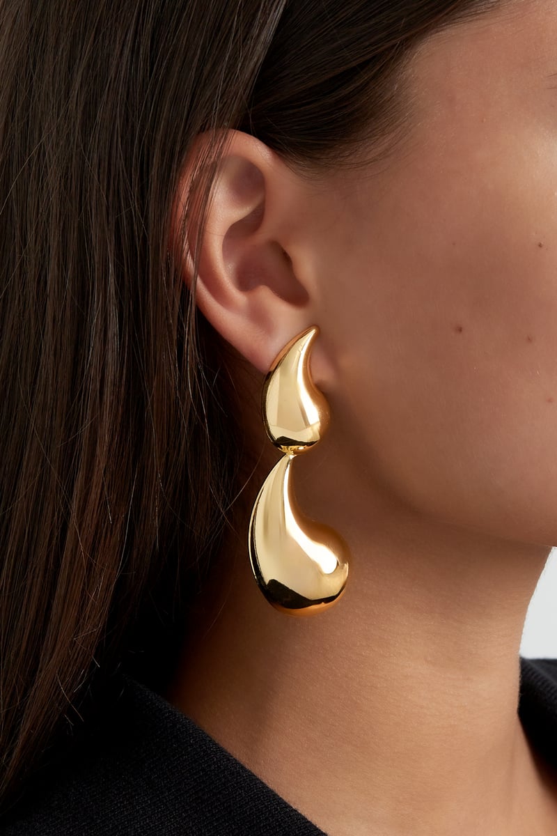 double drop oorbellen