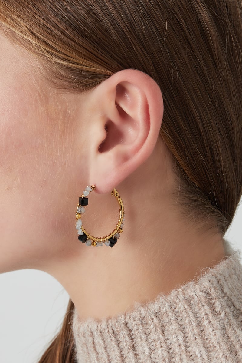 Oorbellen majestic dream - paars