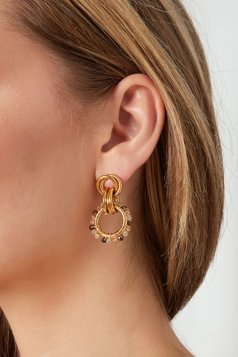 Happy Elegance oorbellen - paars