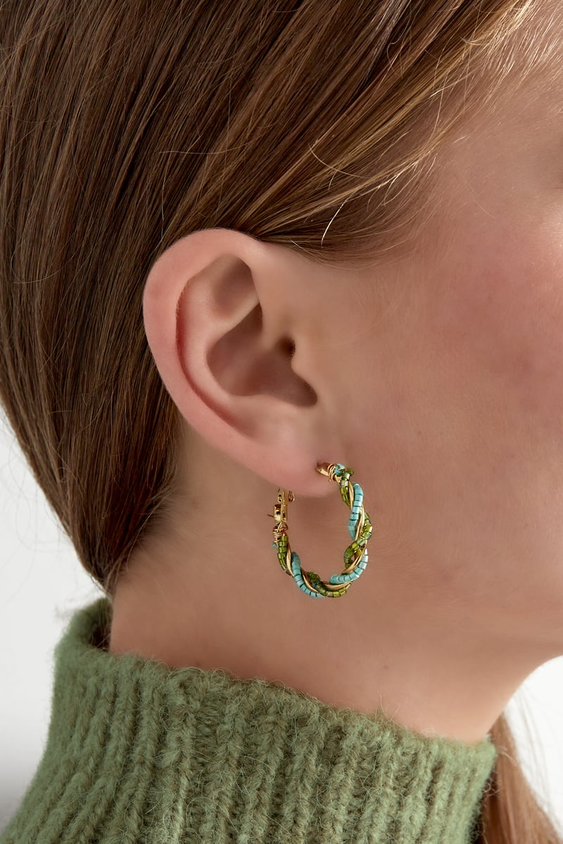 oorbellen mess around - zwart 