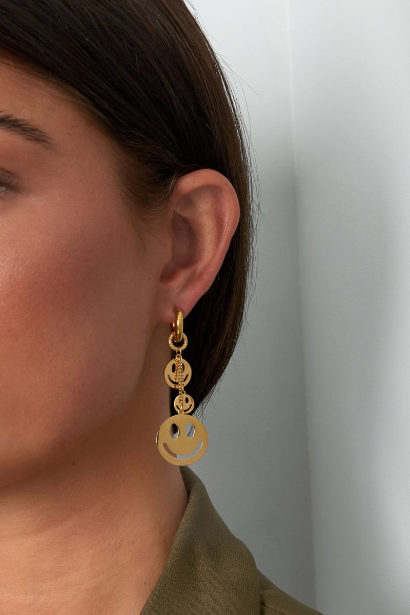 hanging smiles oorbellen
