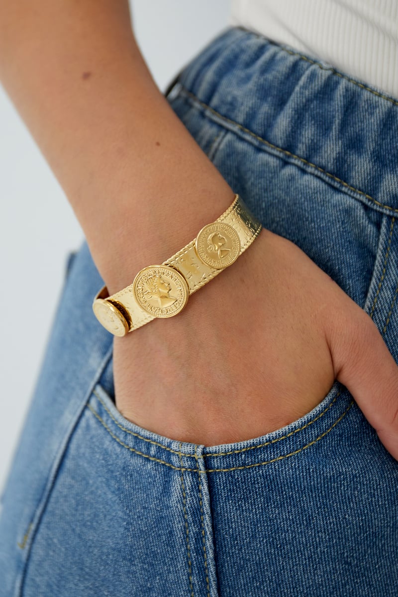 statement coin armband