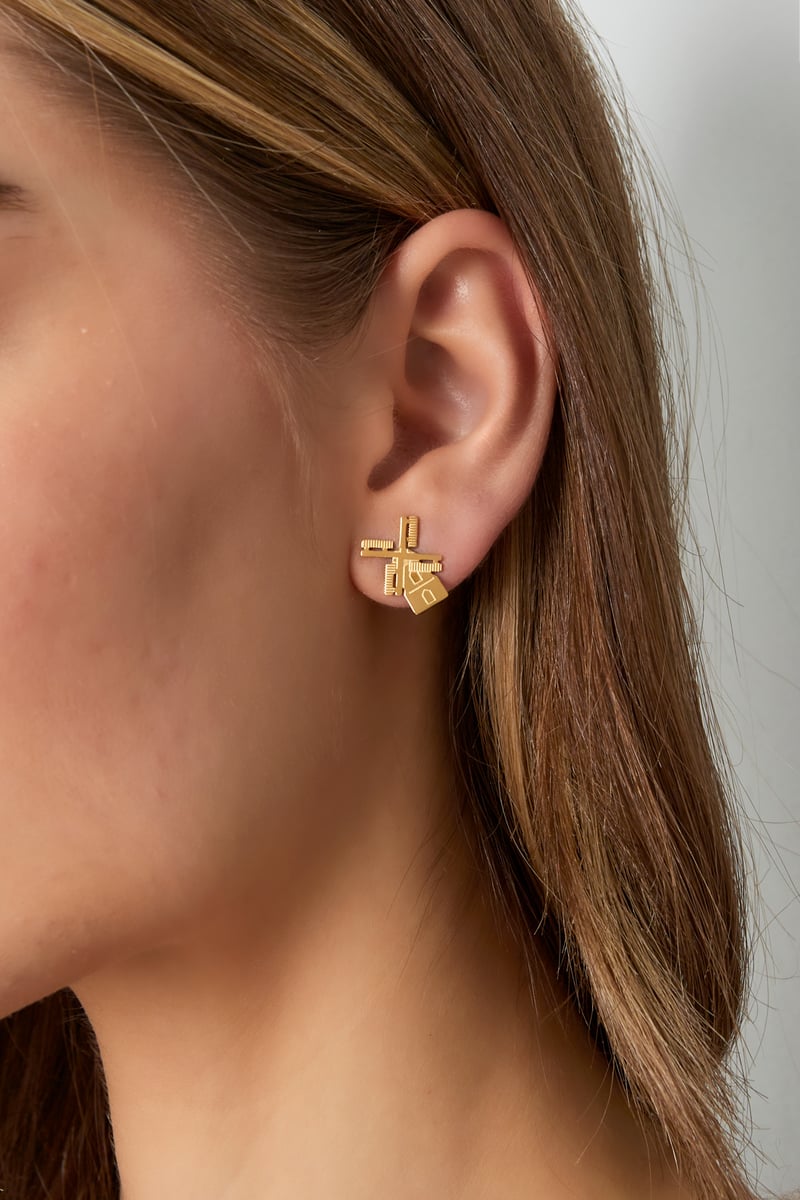 hollandse molen oorbellen