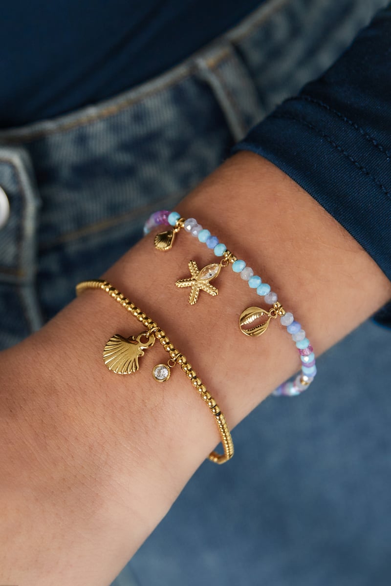 simpele armband sparkly shell