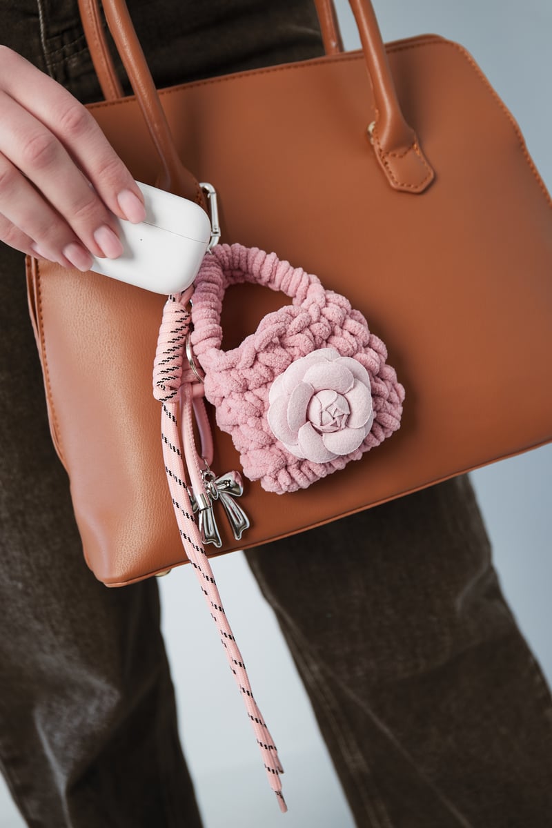 Accessory Pendant Flower - Roze