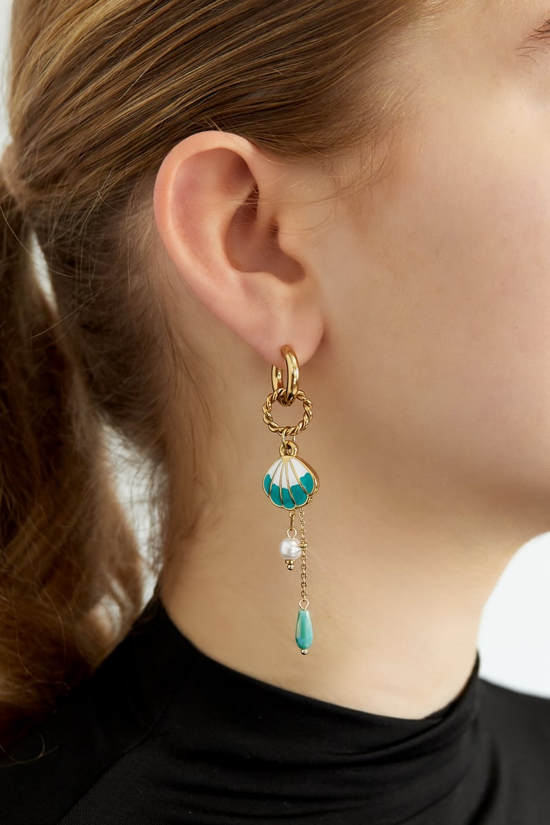 grote schelp oorbellen