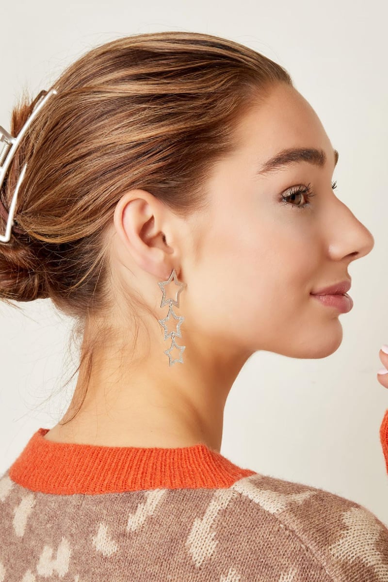 Grote metalen haarclip in Goud kleurkleur Vintage Goud kleur Metaal