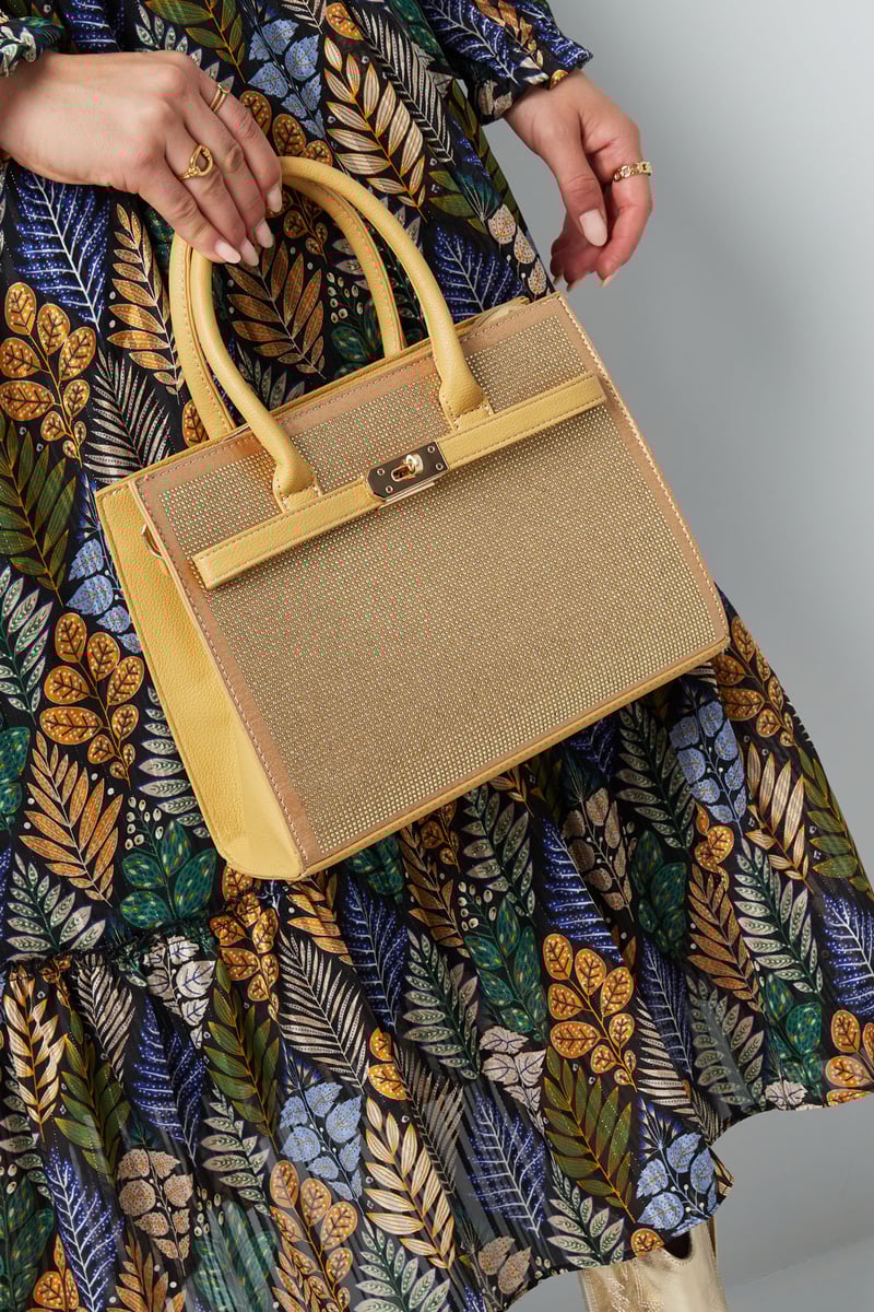 Handtas slot strass - fuchsia