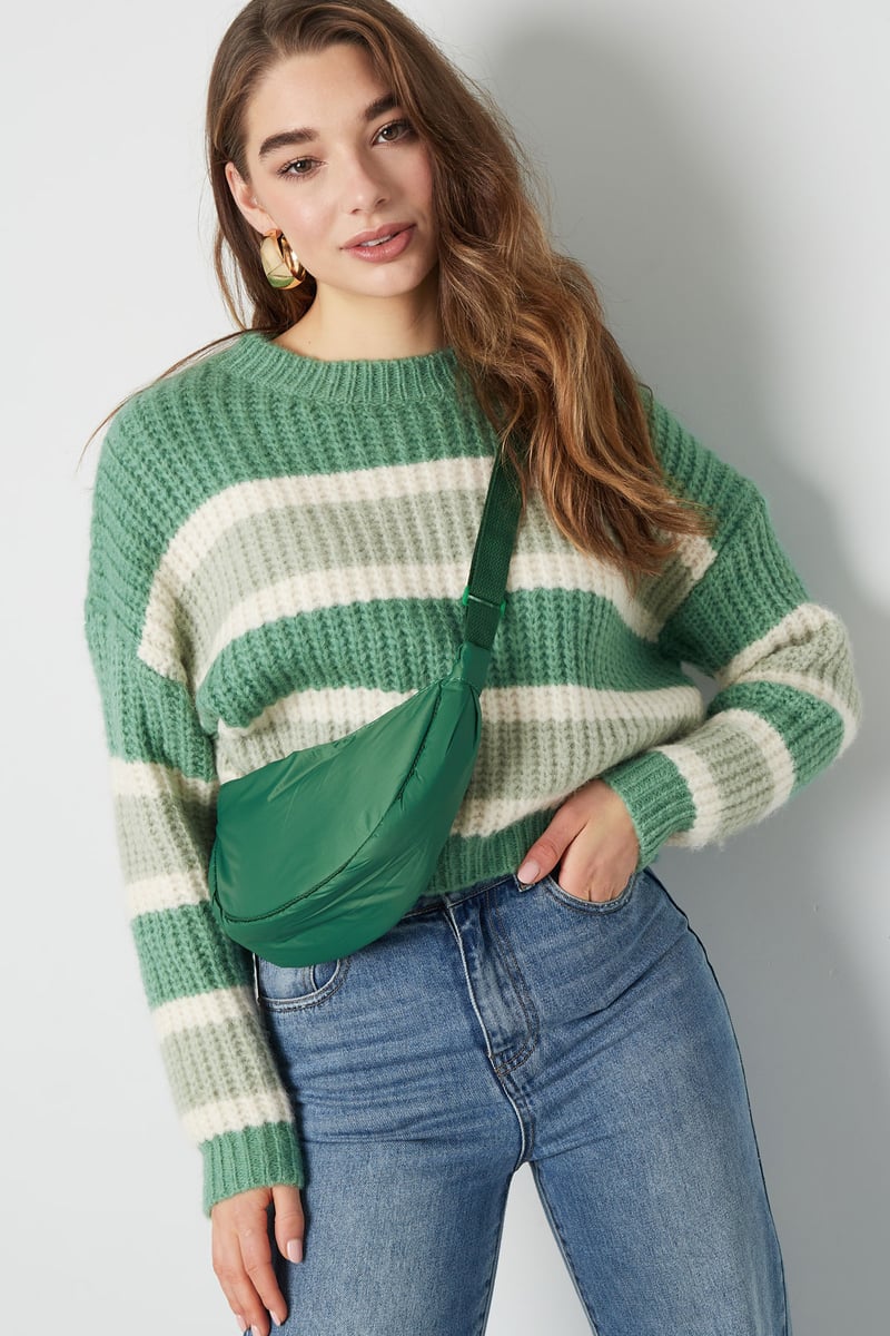 Schoudertas half moon - camel