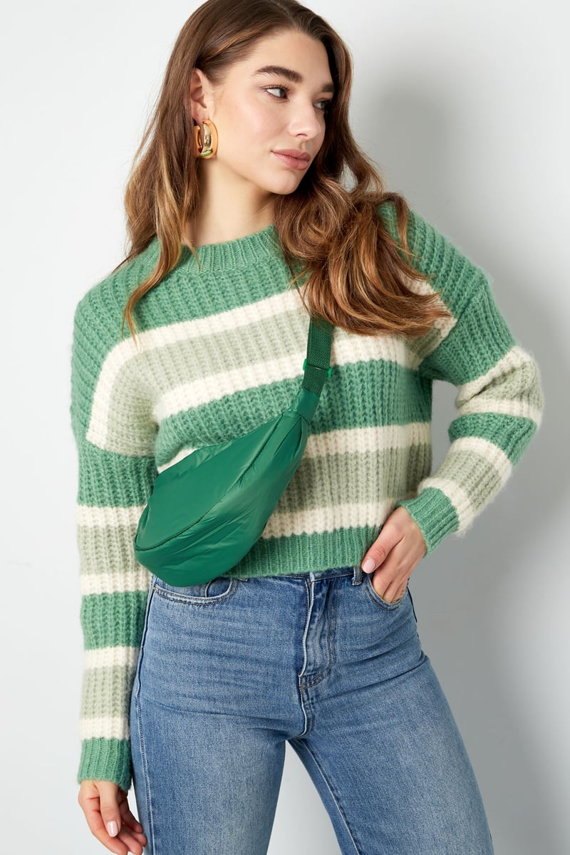 Schoudertas half moon - camel