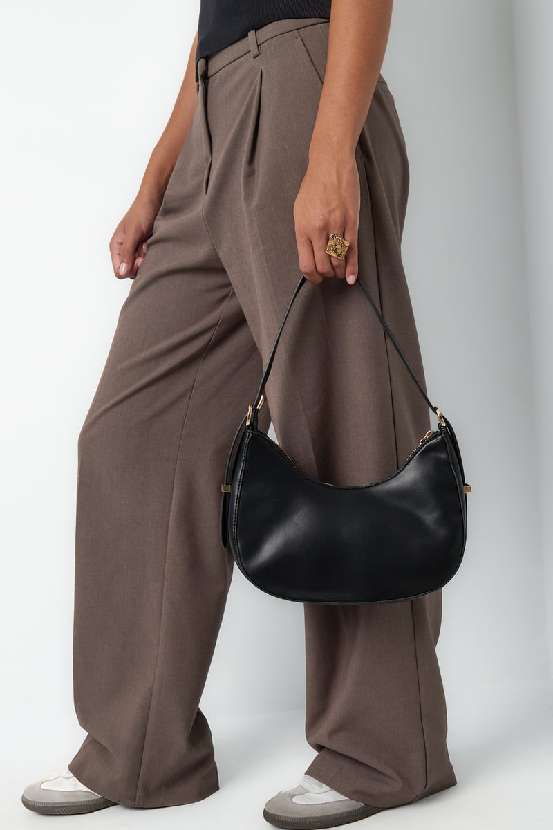 Kleurrijke halve maan tas - oranje