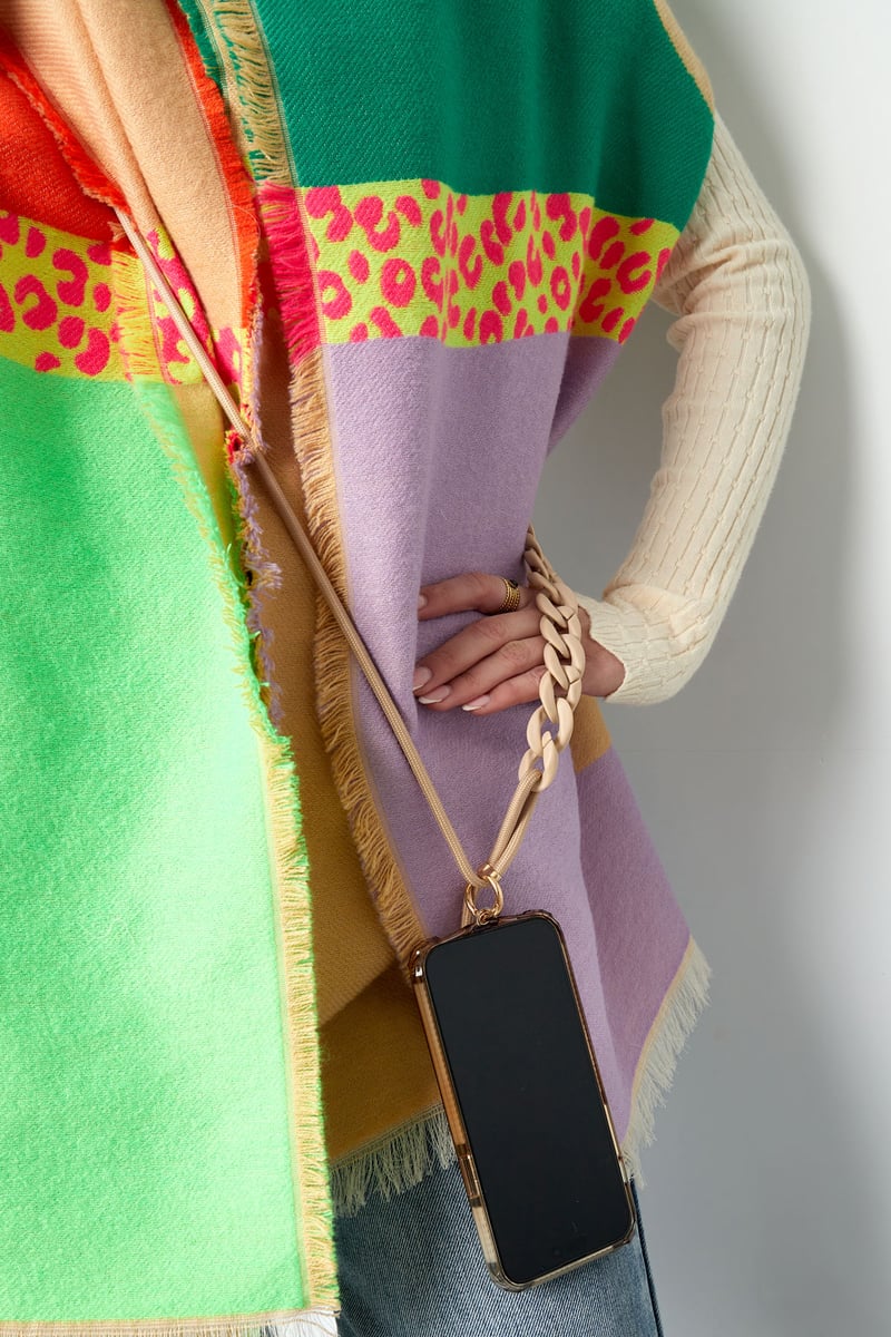 Geschakeld telefoonkoord - mint