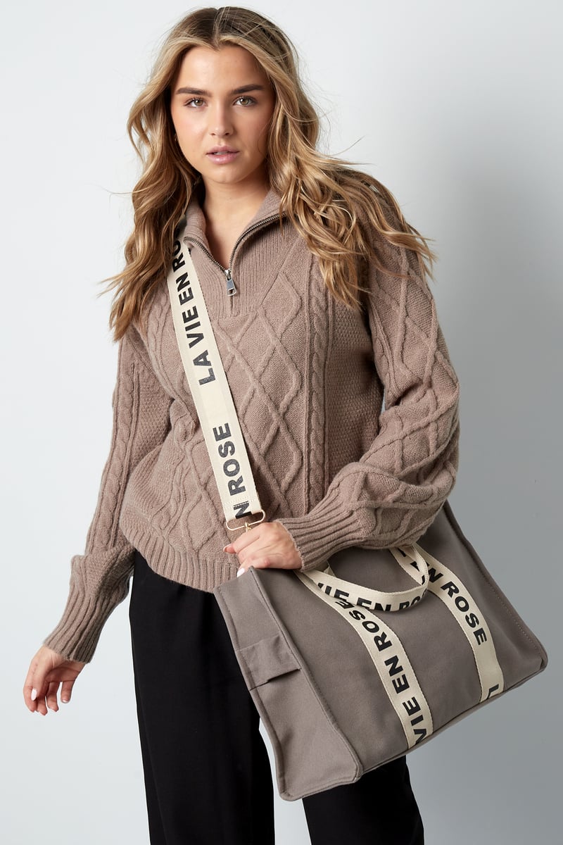 La vie en rose shopper - roze