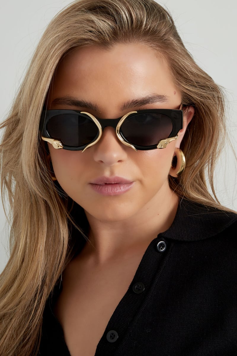 Slang zonnebril - zwart