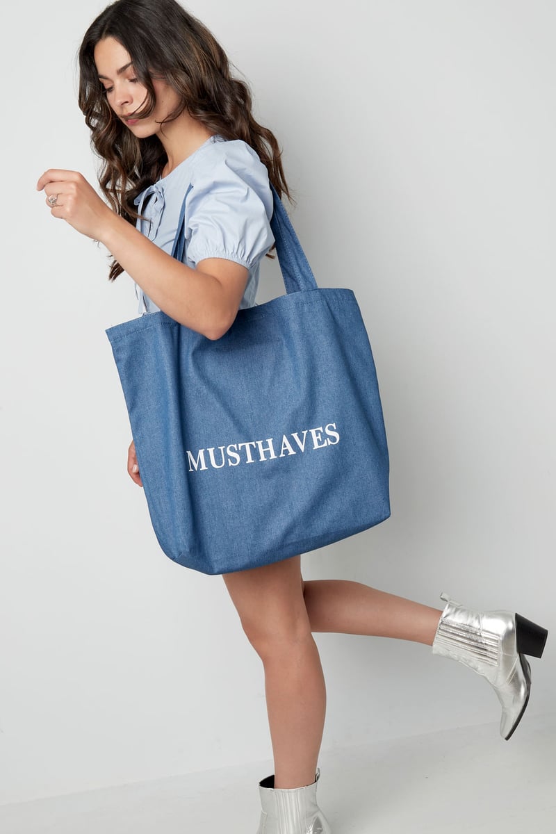Denim shopper musthaves - blauw