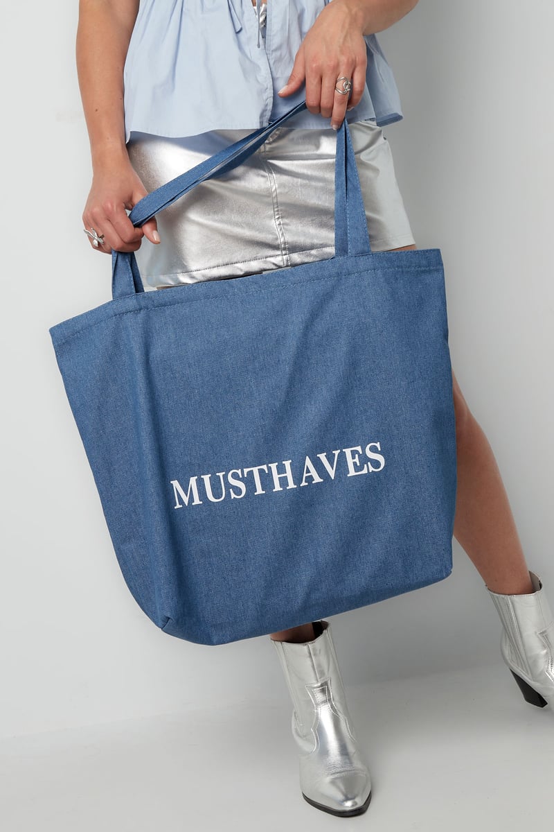 Denim shopper musthaves - blauw