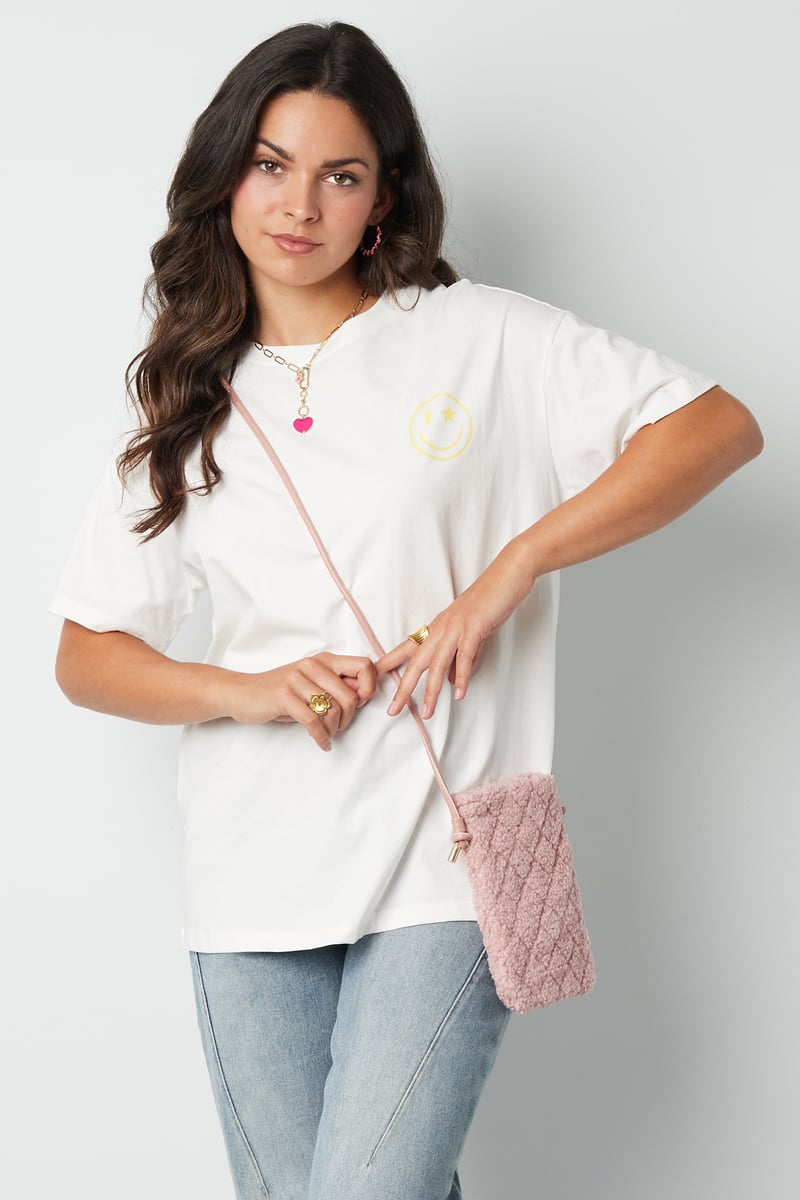 On-the-go telefoontas - off white