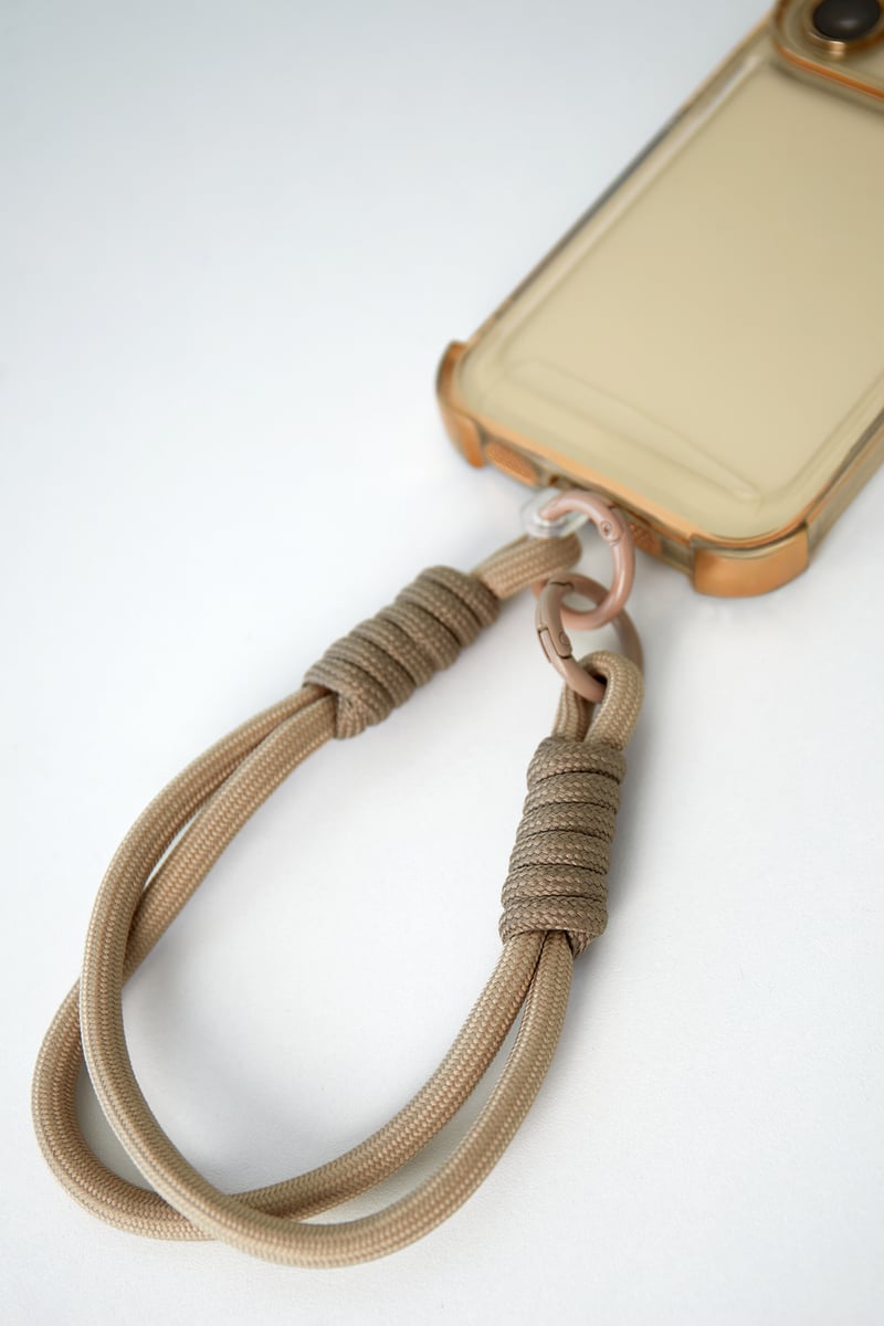 Telefoonkoord zomer - roze & mint