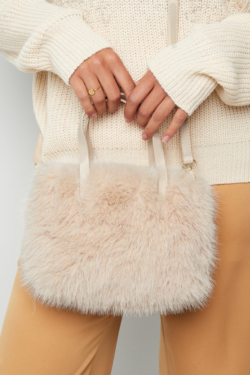 Plush haven tas - zwart