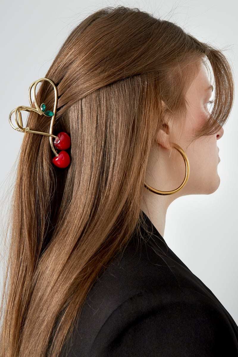 grote kersen haarclip