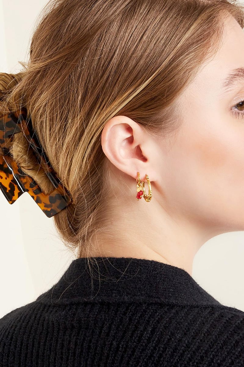 Haarclip patroon Beige Sheet Material