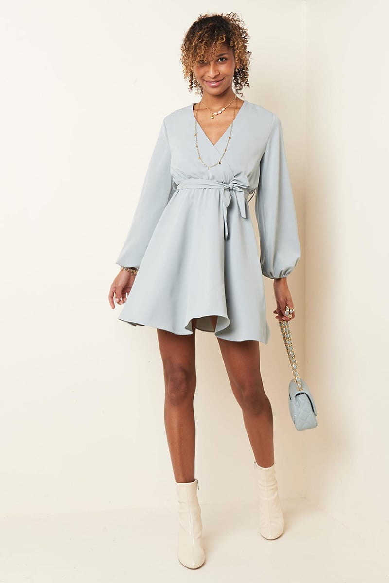 Chiffon jurk Zwart S