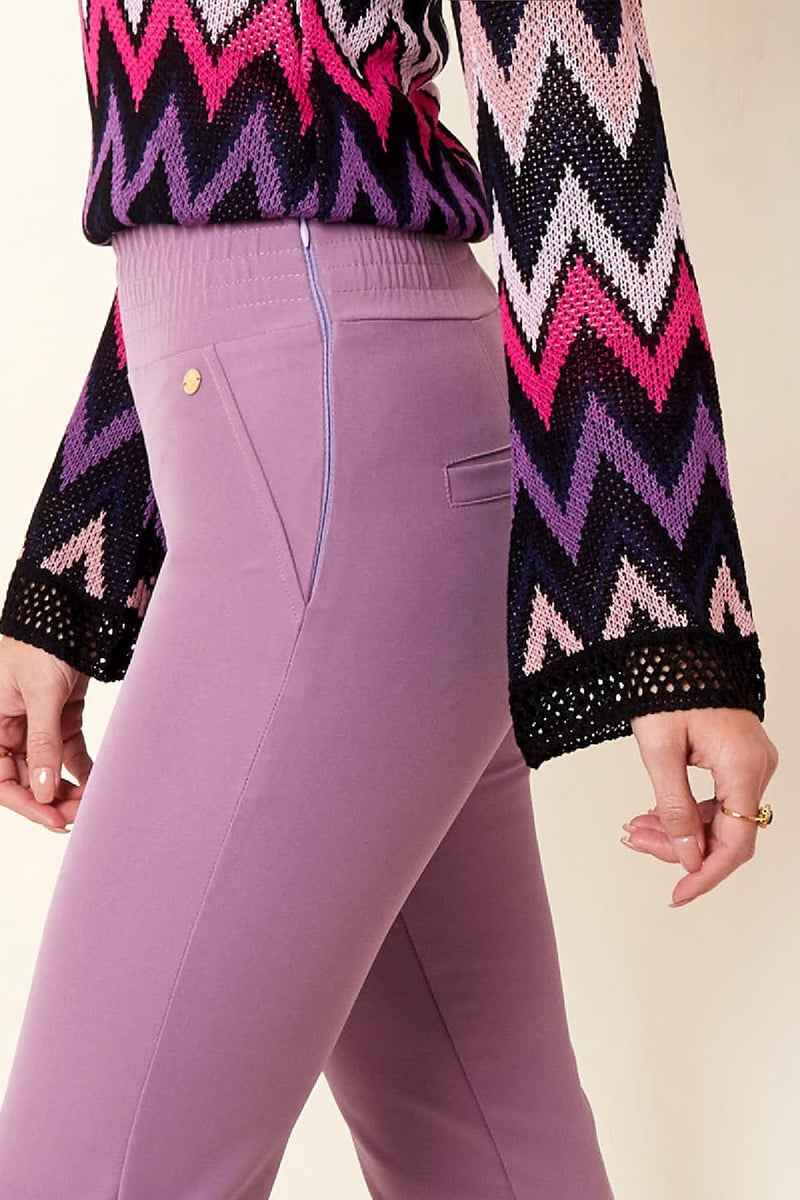 Slim-fit broek Beige S