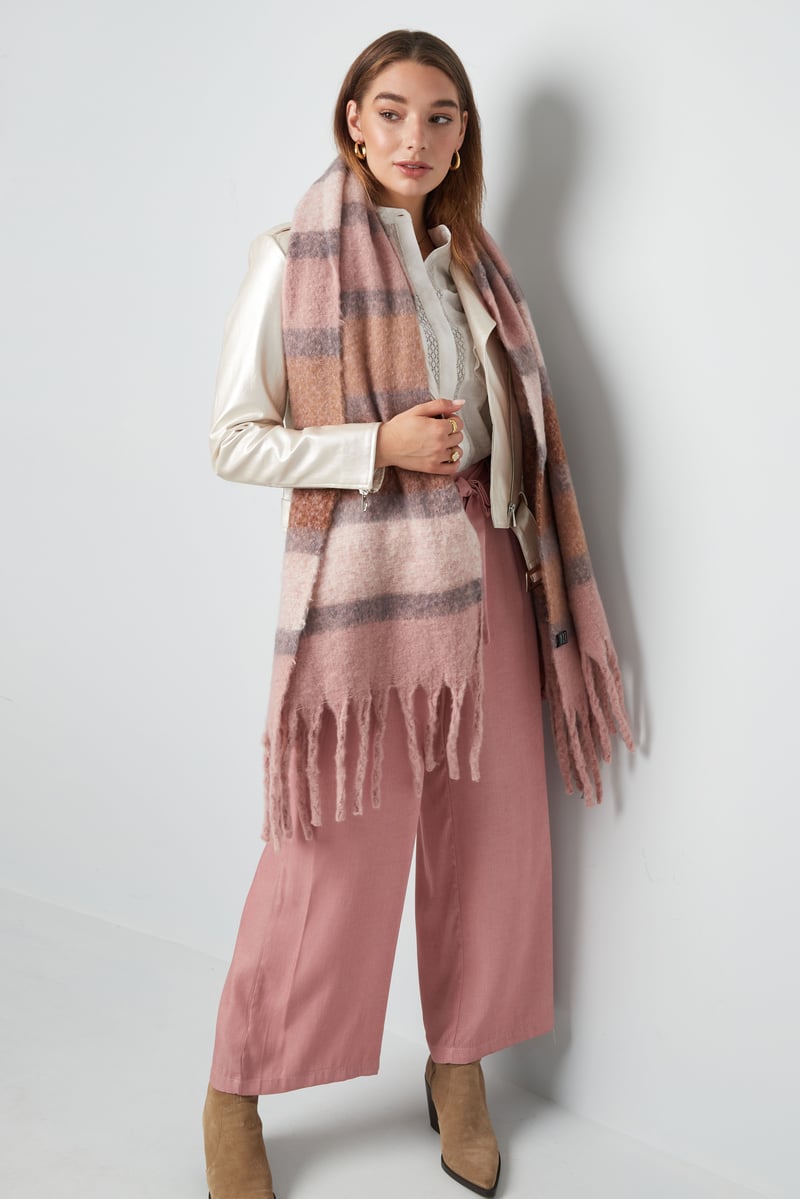 Sjaal met strepen multi - groen