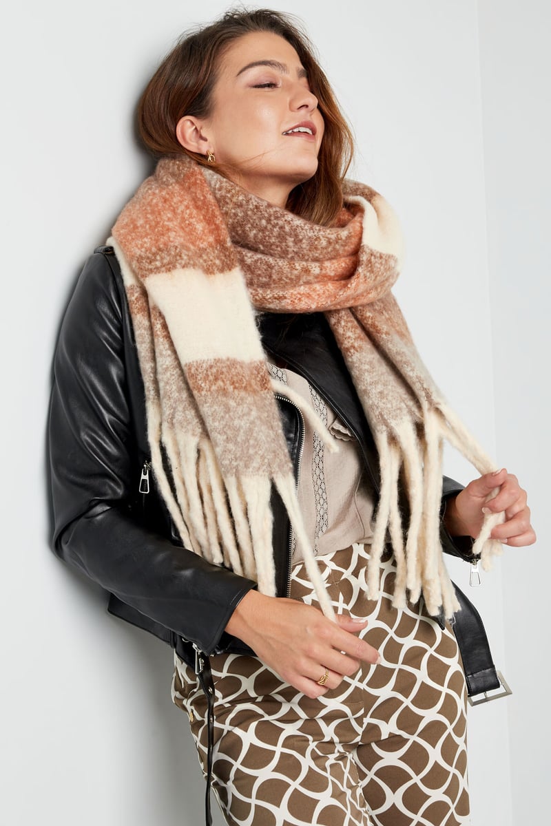 Sjaal met strepen multi - groen