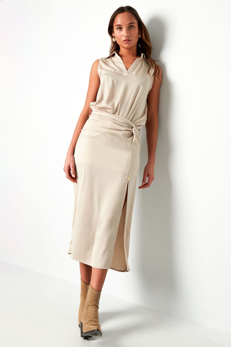 Lange rok geknoopt - wit 