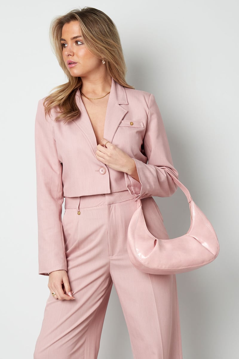 Gekropte blazer - gebroken wit