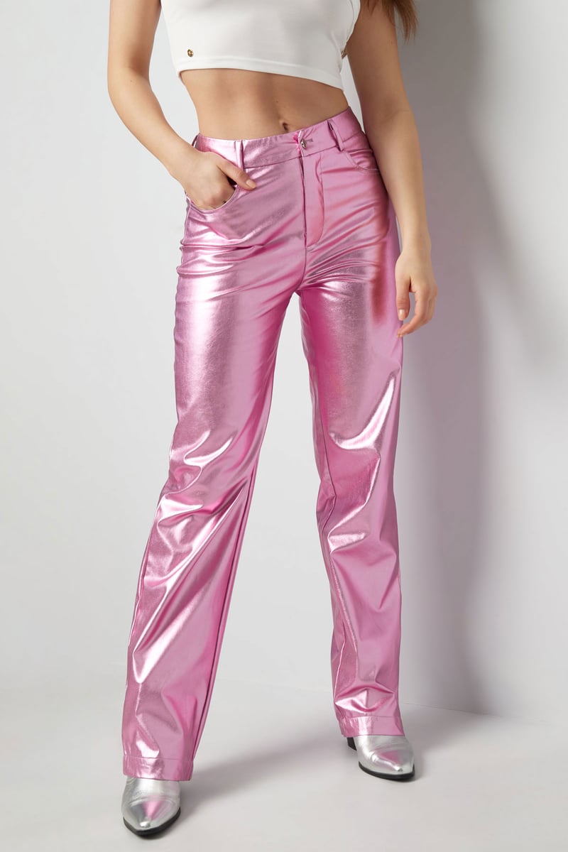 metallic broek