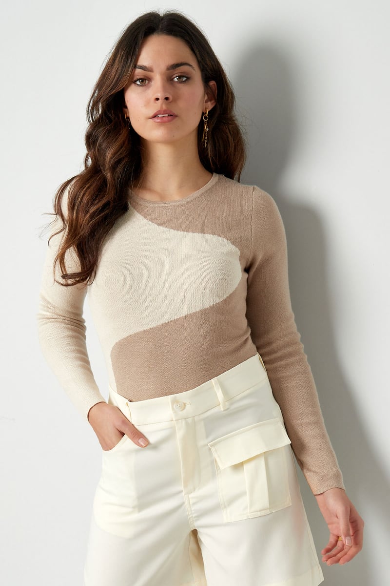 Body organische ying yang - roze wit