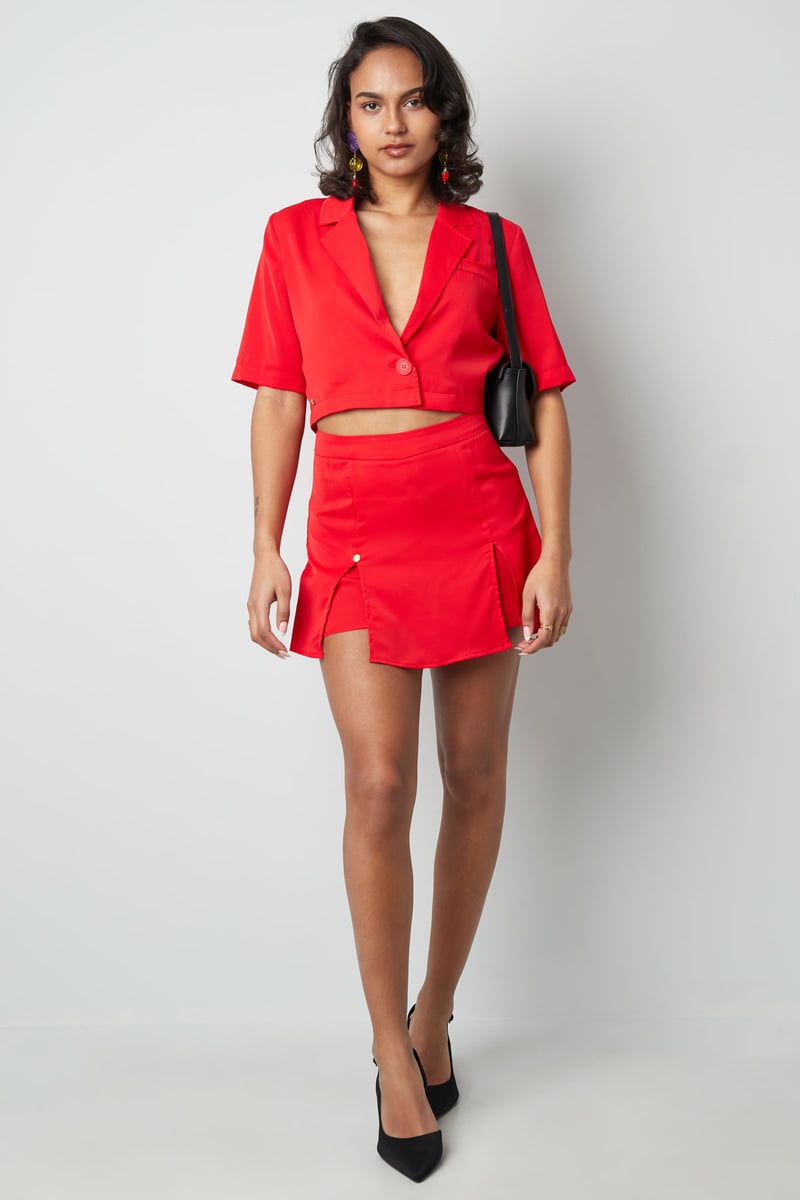 Pastel basic mini skort - fuchsia