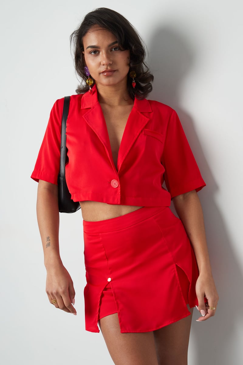 Pastel basic mini skort - fuchsia