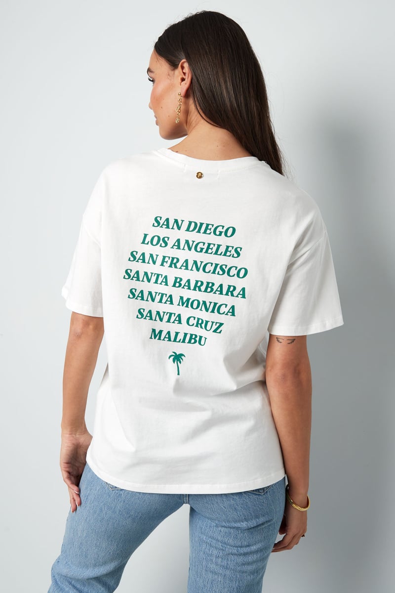 T-shirt california - wit