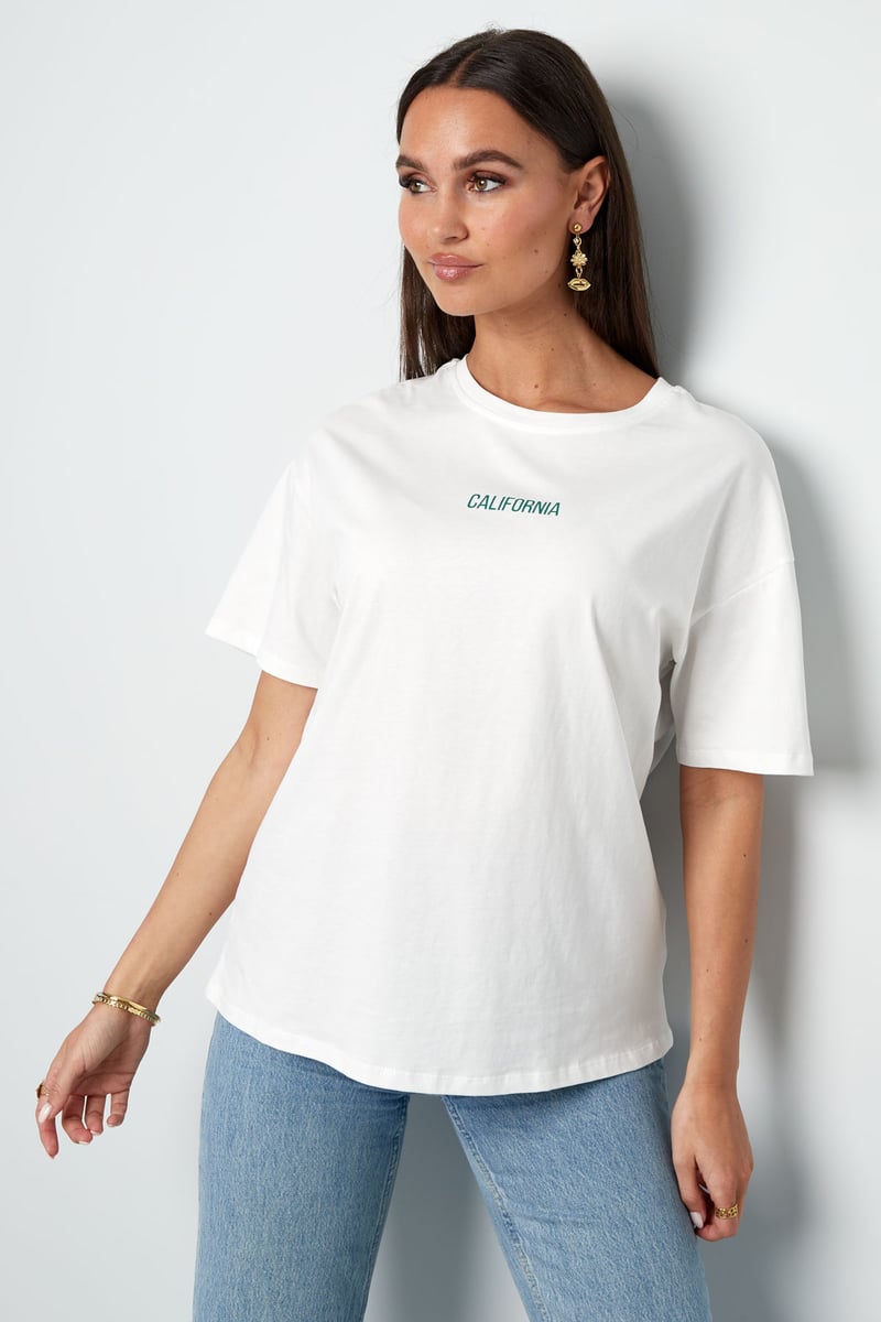 T-shirt california - wit